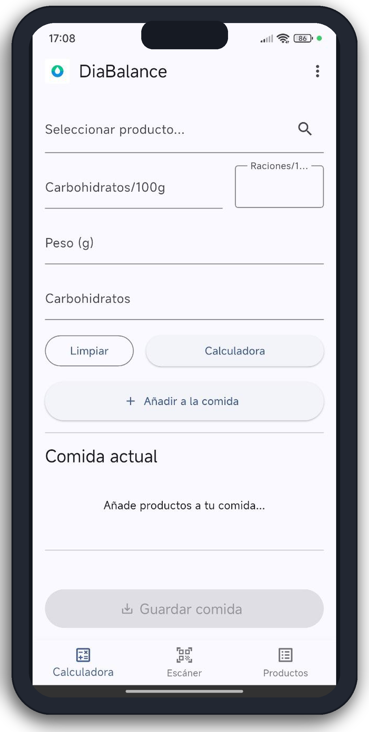 App screen